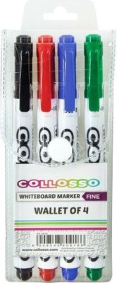 Collosso Whiteboard Markers Fine 4's