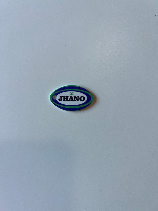 Rugby Ball Keyring