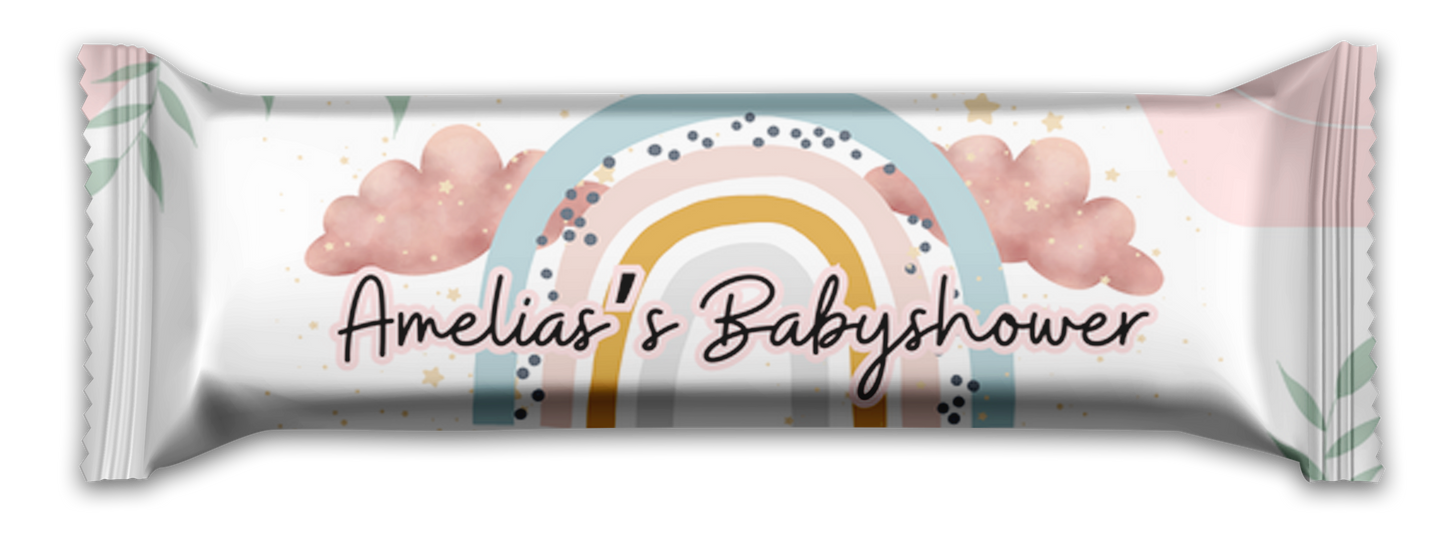 Babyshower Pastel Rainbow Kit Kat Wrapper
