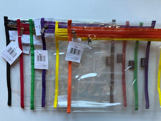 Croxley Book Bag Clear with Zip
