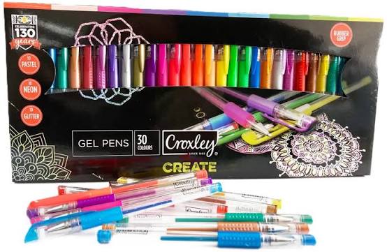 Croxley Create Gel Pen Set 30's