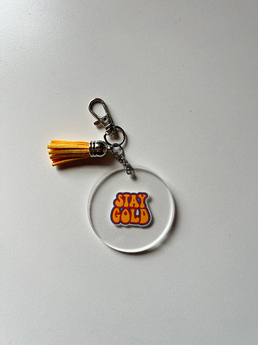Stay Gold Keyring