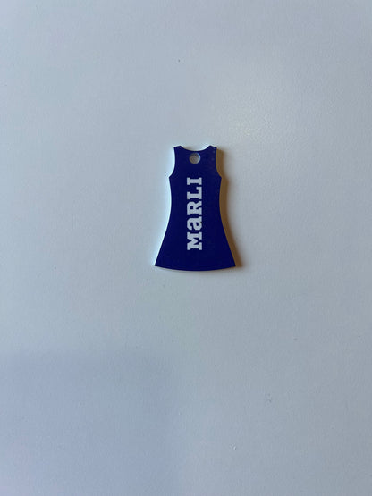 Netball Dress Keyring