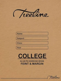 Treeline A4 College Exercise Book