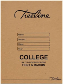 Treeline A4 College Exercise Book