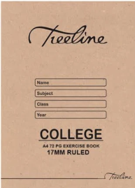 Treeline A4 College Exercise Book
