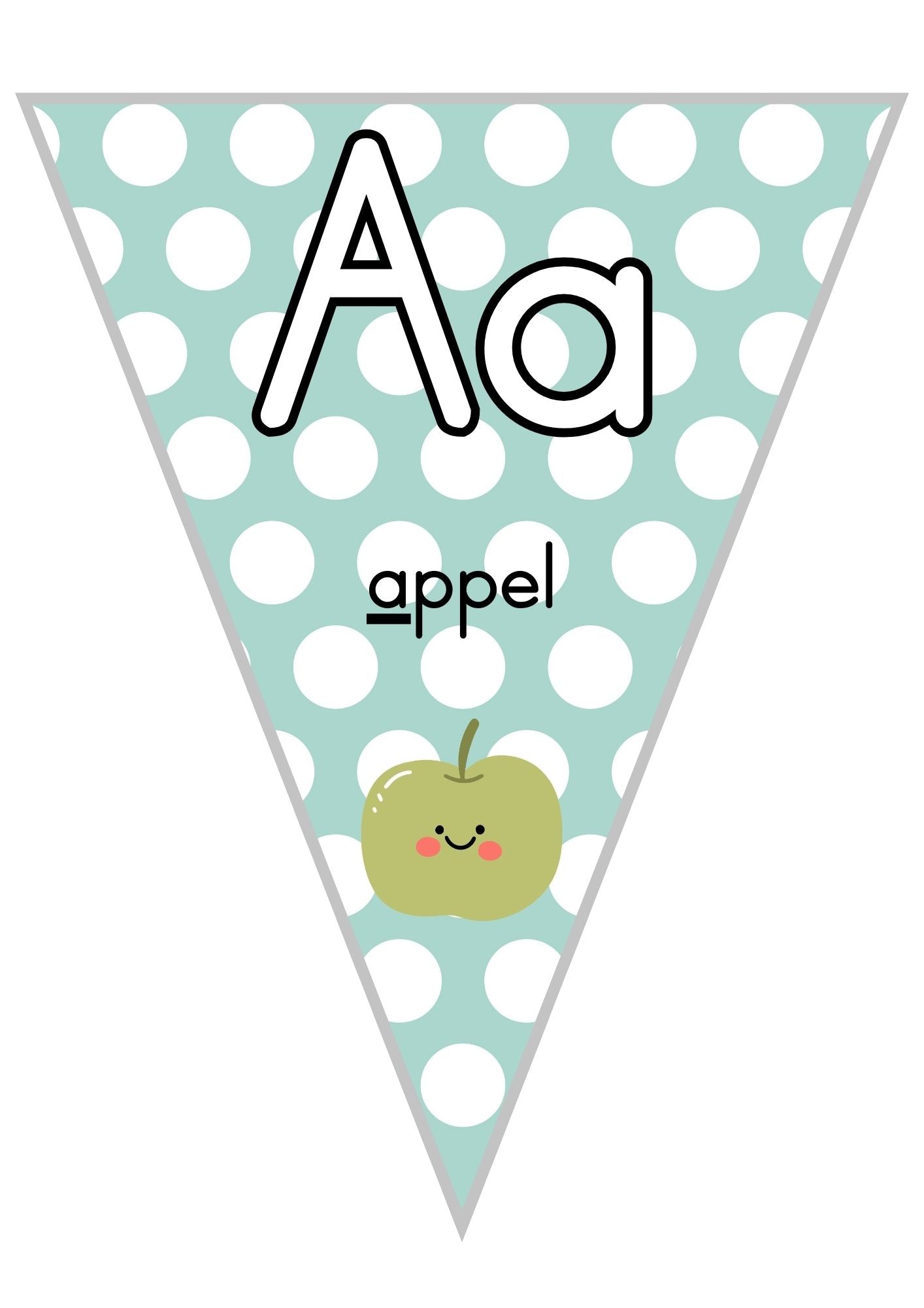 Klaskamer Dekor - Teal & grys