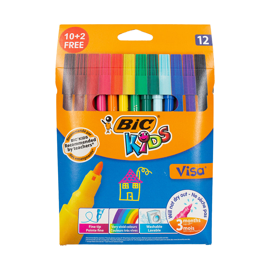 BIC Kids Visa Fibre Tip Pens