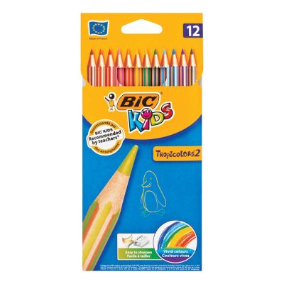 BIC Kids Tropicolours 2 Colouring Pencils 12's