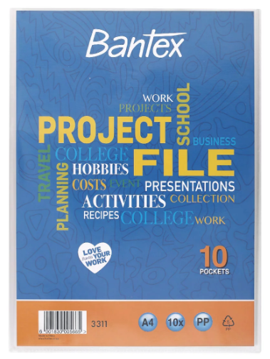 Bantex Display Book Project File A4