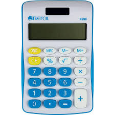 Trefoil 8 Digit School Calculator