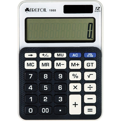 Trefoil 12 Digit Desktop Medium Calculators