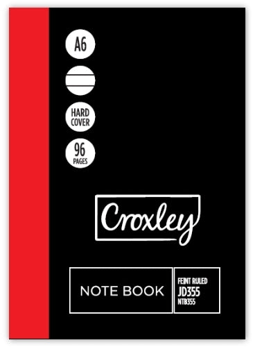 Croxley Note Book A6 Hard Cover