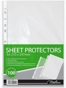 Treeline A4 Filing Sleeves 100's