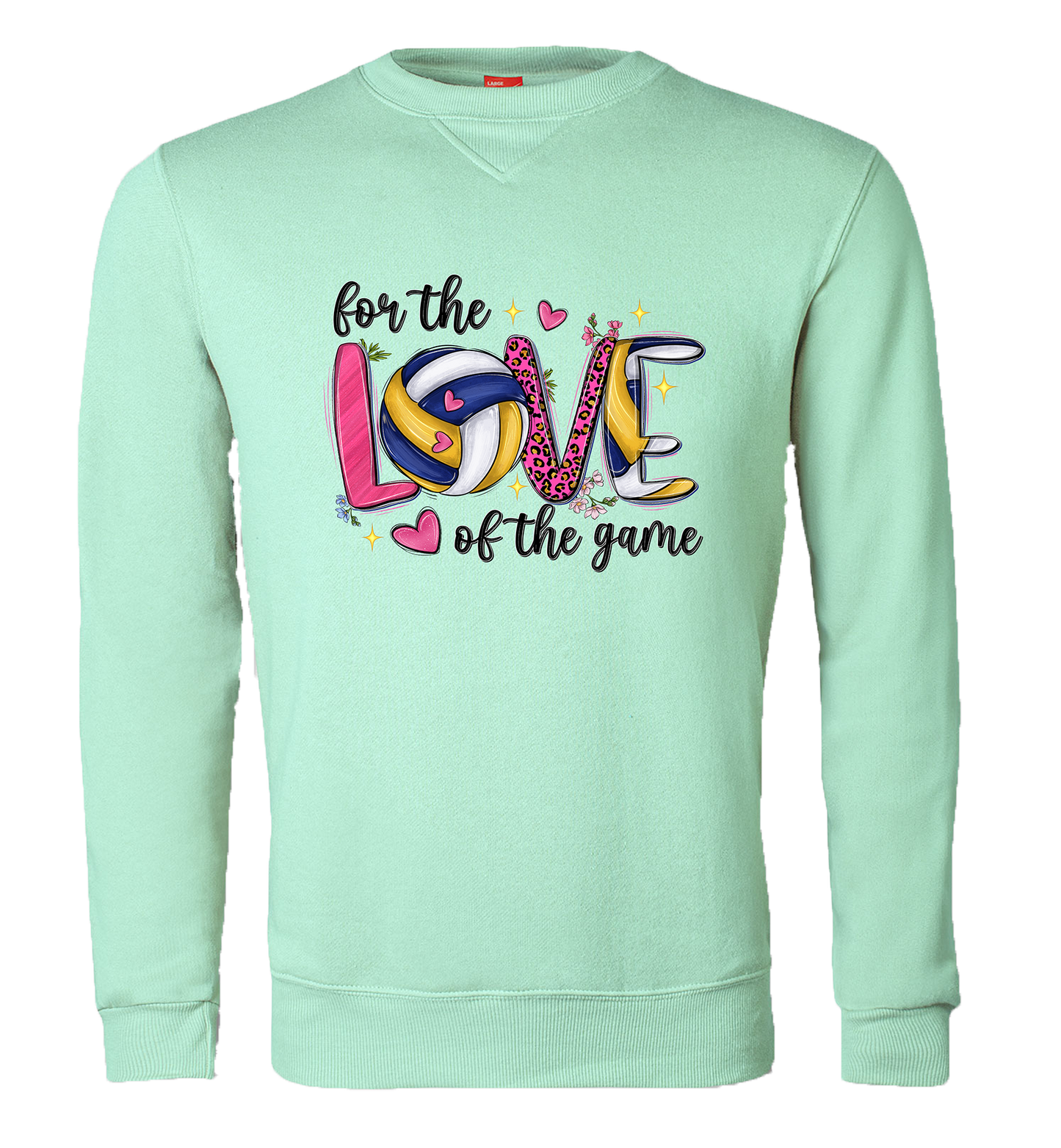 For The Love Of The Game Sweater Mint Green