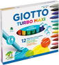 Giotto Turbo Maxi Markers 12's