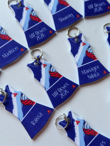 Netball Dress Keyring