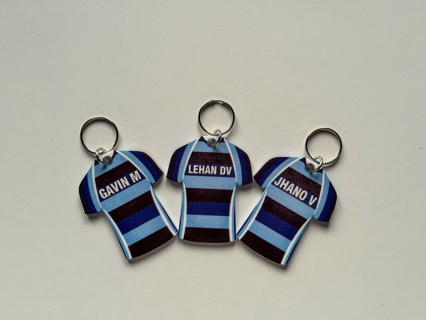 Rugby Jersey Keyring