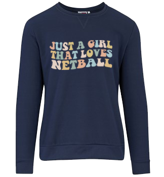 Just A Girl That Loves Netball Sweater Navy