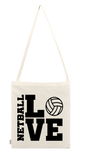 Love Netball Sling Shopper Bag