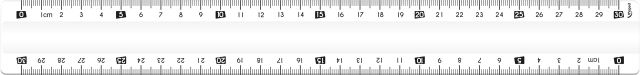 Maped Clear Ruler Unbreakable 30cm