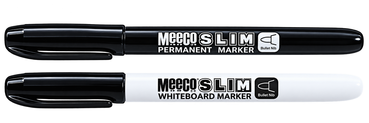 Meeco Slim Whiteboard Marker Black