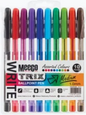 Meeco Trix Coloured Ballpoint Pens Assorted 10's