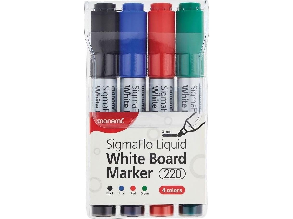 Monami SigmaFlo Liquid Whiteboard Marker 4's