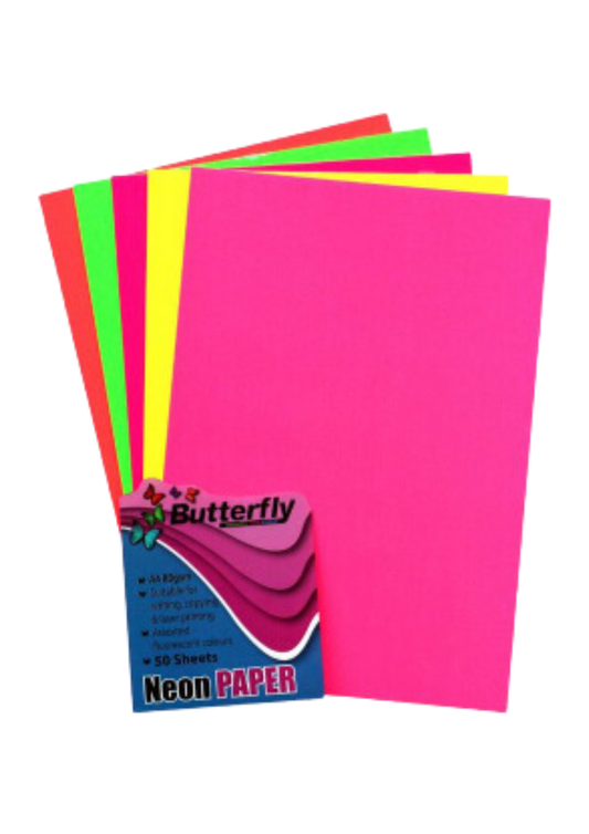 Butterfly A4 Paper 80gsm Neon 50's