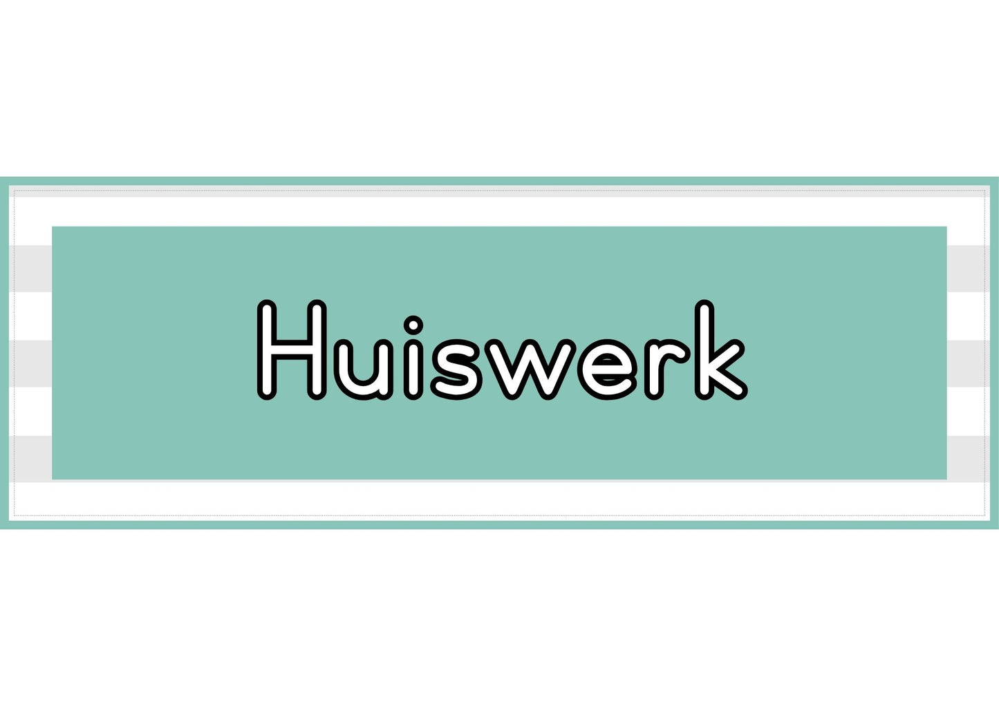 Klaskamer Dekor - Teal & grys