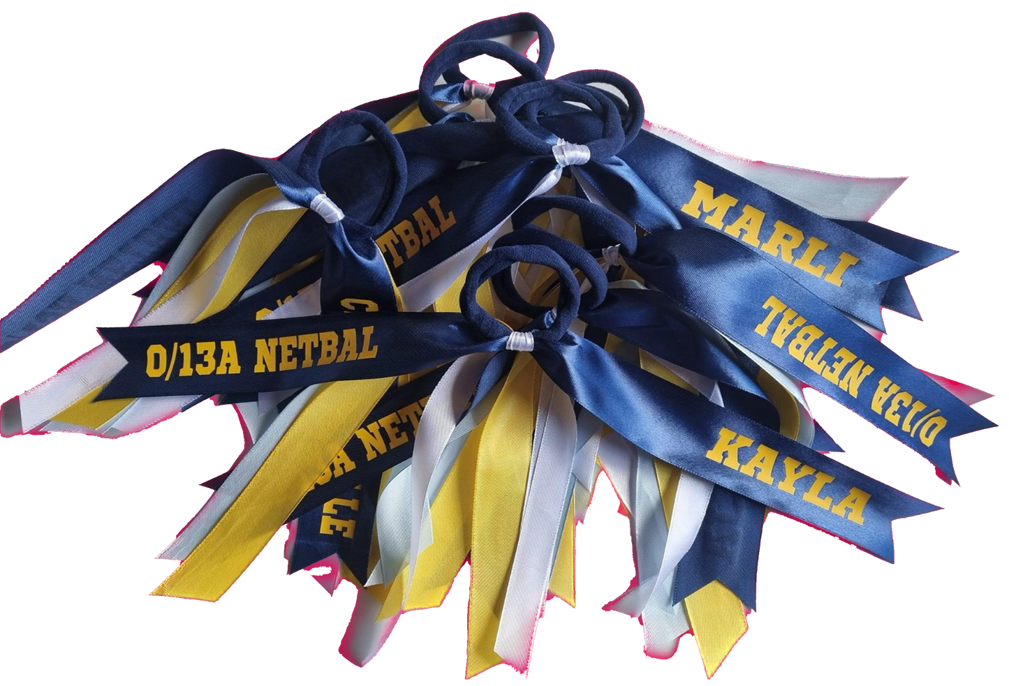 Team Ribbon Hair Ties