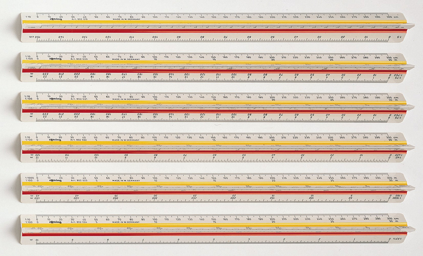 Rotring Triangular Scale Ruler Surveying No.6