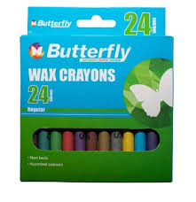 Butterfly Wax Crayons 24's