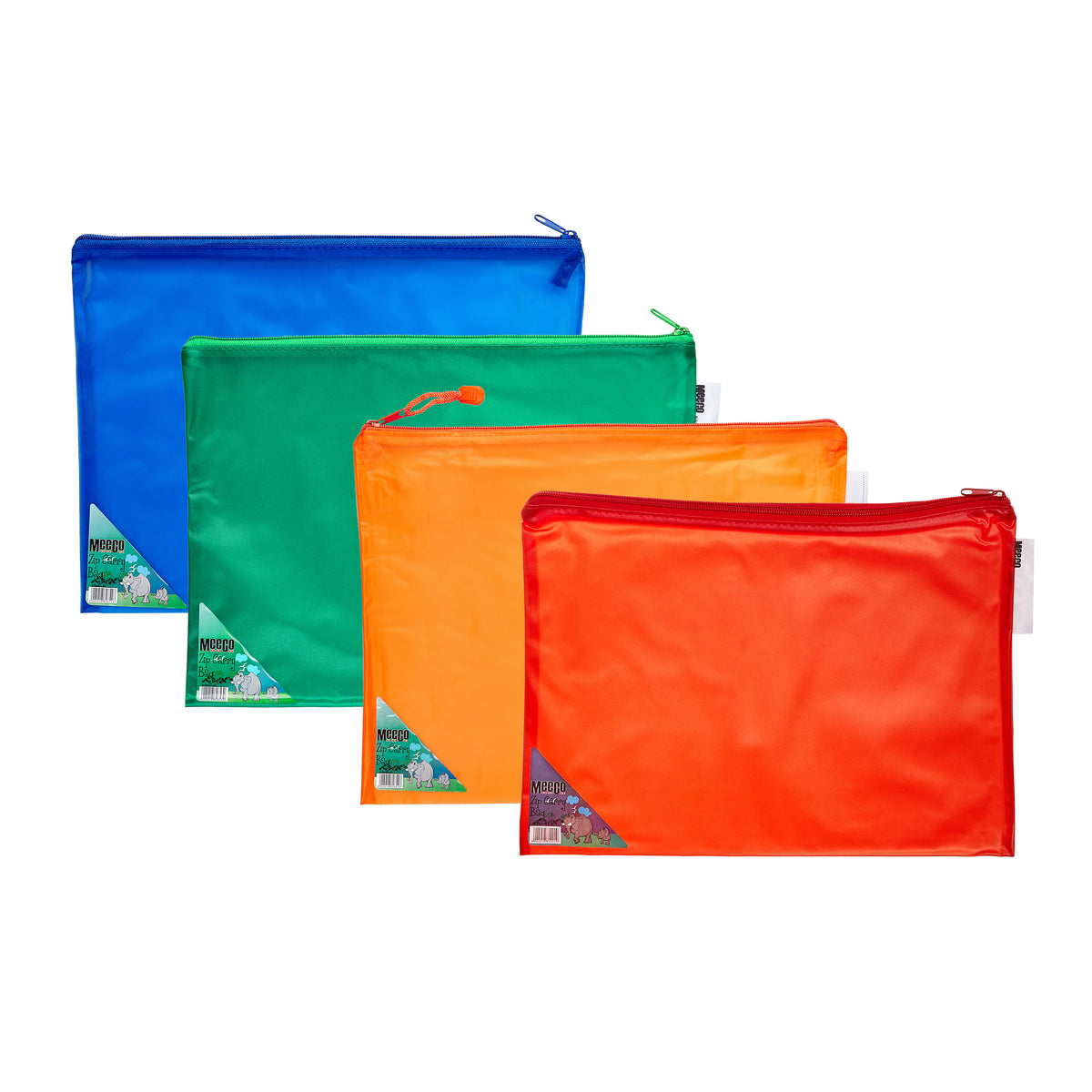 Meeco A4 PP Book Bag with Zip