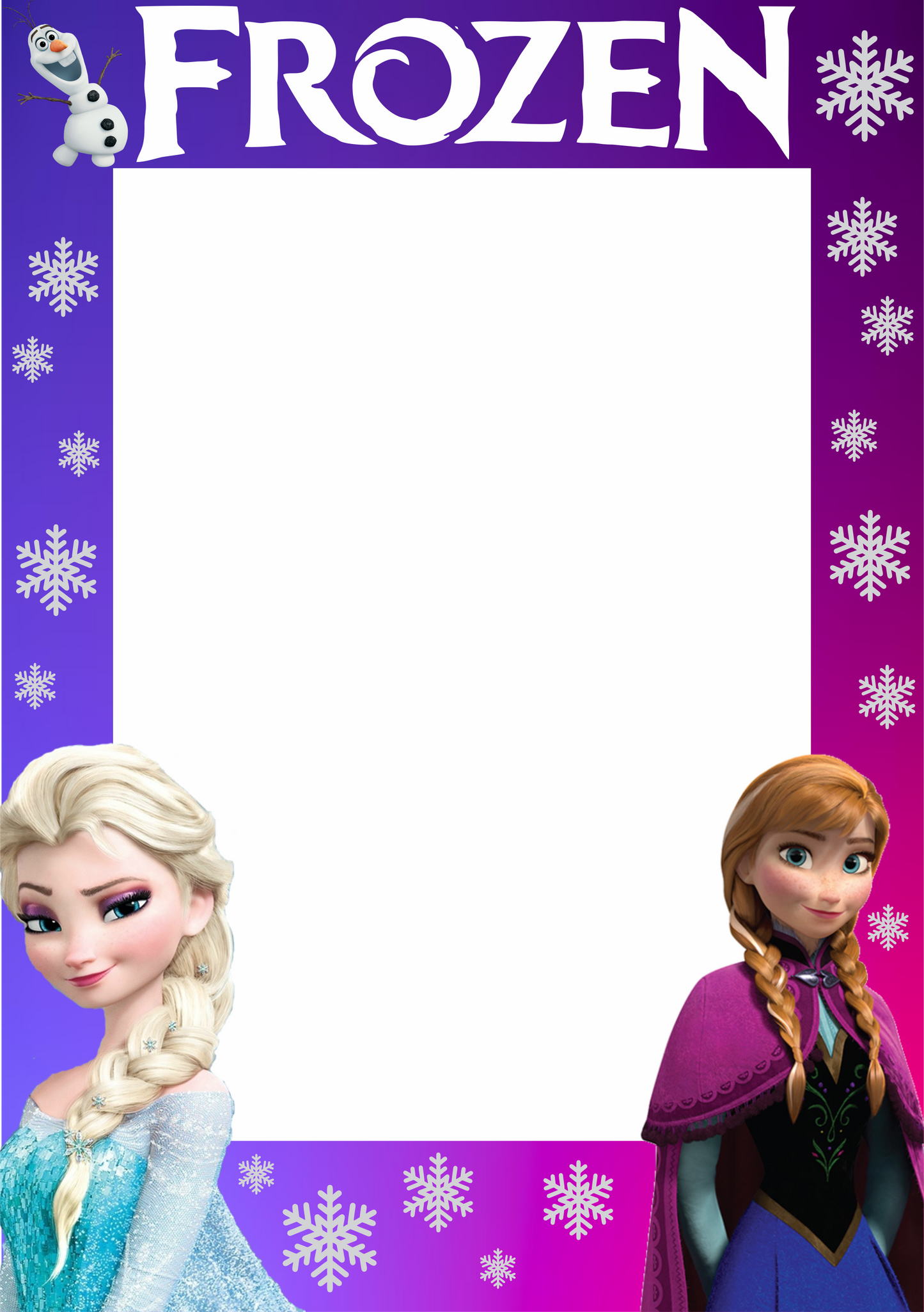 Frozen Selfie Frame