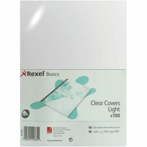 Rexel A4 Bind Covers Basic Light 100's